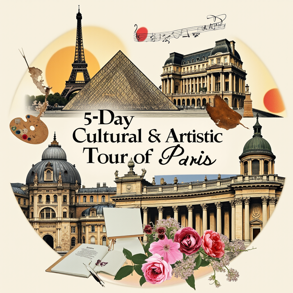 Discover Paris through art and culture on a 5-day tour featuring the Louvre, Musée d'Orsay, Montmartre, and the Opéra Garnier. Explore *iconic museums, artistic landmarks, and historic theaters in the heart of Paris